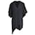 Vestido assimétrico IRO com decote em V em acetato preto Fibra de celulose  ref.946796