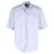 Everyday Balenciaga Short Sleeve Shirt in Bluish White Polyester Blue  ref.946855