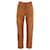 Pantaloni a gamba dritta in velluto a coste di Saint Laurent in cotone color cammello Giallo  ref.947034