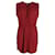 Isabel Marant Mini robe sans manches à cordon de serrage en coton bordeaux  ref.947041