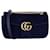 Bolsa de ombro pequena Gucci GG Marmont em veludo azul  ref.947126