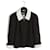 Chanel 09P BLACK WHITE LINEN SILK FR40 Noir  ref.947315