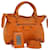 BALENCIAGA Vero Hand Bag Leather 2way Orange Auth am4469  ref.947371