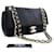 Chanel Chevron V-Stitch Leather Chain Sac à bandoulière à rabat unique Mat Cuir Noir  ref.947414