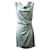 Diane Von Furstenberg DvF Julissa draped silk dress in aqua blue Light blue Elastane  ref.947564