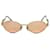 **Gianni Versace Orange Sunglasses Gold hardware Metal  ref.948155