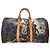 Abbesses Louis Vuitton Keepall 50 Delacroix Gogh "La Liberté guidance le Peuple" Custom Unique Marron Marrone
