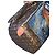 Abbesses Louis Vuitton Keepall 50 Delacroix Gogh "La Liberté guidance le Peuple" Custom Unique Marron Marrone - vista 12