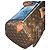 Abbesses Louis Vuitton Keepall 50 Delacroix Gogh "La Liberté guidance le Peuple" Custom Unique Marron Marrone - vista 13