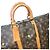 Abbesses Louis Vuitton Keepall 50 Delacroix Gogh "La Liberté guidance le Peuple" Custom Unique Marron Marrone - vista 15