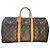 Abbesses Louis Vuitton Keepall 50 Delacroix Gogh "La Liberté guidance le Peuple" Custom Unique Marron Marrone - vista 2