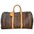 Abbesses Louis Vuitton Keepall 50 Delacroix Gogh "La Liberté guidance le Peuple" Custom Unique Marron Marrone - vista 3