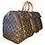 Abbesses Louis Vuitton Keepall 50 Delacroix Gogh "La Liberté guidance le Peuple" Custom Unique Marron Marrone - vista 6