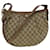 GUCCI GG Canvas Shoulder Bag PVC Leather Beige 41.02.058 auth 43239  ref.949152