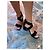 Sandali Gianvito Rossi Portofino in camoscio nero - vista 13
