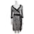 Diane Von Furstenberg DvF vintage Taurus silk jersey wrap dress Black Cream  ref.948967