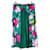Balenciaga Resort 2008 Trägerloses Kleid mit Blumenmuster Mehrfarben Dunkelgrün Seide  ref.949608