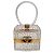 Chanel 2004 Vanity case quadrato in lucite trasparente con cristalli multicolori