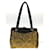 **Gianni Versace Leopard Shoulder Bag Brown Black Leather  ref.950647