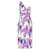 Dolce & Gabbana Vestido bustier estampado lila Púrpura Viscosa  ref.950830