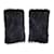 Prada Black Beaver Fur Cuffs  ref.950850