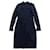 ***CHANEL Robe mi-longue en maille Laine Nylon Rayon Bleu Marine  ref.950856