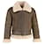 Nili Lotan Denzel Shearling Jacket in Brown Leather Red  ref.951769