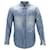 Camicia Saint Laurent in denim effetto consumato in cotone blu  ref.951772