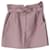 Maje Minirock mit Hahnentrittmuster und Gürtel aus rosa Baumwolle Pink  ref.951779
