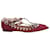 Sapatilha de balé Valentino Garavani Rockstud com tira no tornozelo em camurça roxa Roxo Suécia  ref.951781