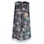 Anna Sui Abito smanicato in seta multicolore con stampa di putti metallizzati  ref.951782