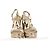 Zeppa espadrillas con cinturino incrociato Dior in pelle metallizzata oro - vista 2