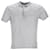 Prada Nadelstreifen-Poloshirt aus grauer Baumwolle  ref.951818