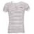 Dior Forget Me Not Gestreiftes Poloshirt aus weißer und schwarzer Viskose Zellulosefaser  ref.951846