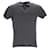 Prada Nadelstreifen-Poloshirt aus schwarzer und grauer Baumwolle  ref.951850
