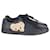 Palm Angels New Teddy Bear Tennis Sneakers in Black Leather  ref.951869