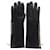 Prada-Handschuhe mit Reißverschluss aus schwarzem Leder  ref.951883