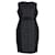 Vestido ajustado con paneles de encaje en algodón negro de Carolina Herrera  ref.951897