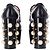 Mocassini Horsebit con plateau e borchie Gucci in pelle nera - vista 4