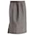 Max Mara Midi Skirt in Grey Linen  ref.951925