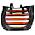 Victoria Beckham Tulip Small Striped Tote Bag in Black Leather  ref.951927