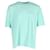 T-shirt con logo ricamato Balenciaga in cotone verde acqua  ref.951933