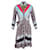Sandro John Belted Cady-Paneled Printed Shirt Dress in Multicolor Viscose Multiple colors Cellulose fibre  ref.951935