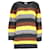 Suéter listrado Dries Van Noten em lã merino multicolorida Multicor  ref.951938