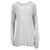 Gestreiftes Langarm-T-Shirt von Alexander Wang aus grauem Polyester Mehrfarben  ref.951947