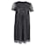 Minivestido de renda Anna Sui Semi Shear em algodão preto  ref.951957