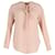 Theory Tie Neck Blouse in Pink Silk  ref.951960