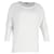 Max Mara Drop Shoulder Long Sleeve Top in White Viscose Cellulose fibre  ref.951965