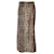 Ganni Bow Detail Leopard Print Midi Skirt in Brown Silk  ref.951997
