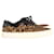 Zapatillas Saint Laurent Venice con detalles de cuero en lona con estampado animal Lienzo  ref.951999